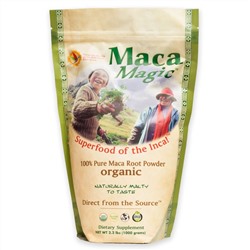 Maca Magic, Органический продукт, 100% чистый порошок из корня маки, 2,2 фунта (1000 г)