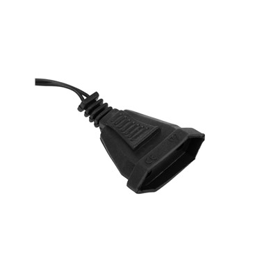 Удлинитель для комнатных гирлянд, 3 м, тёмная нить, УМС-вилка