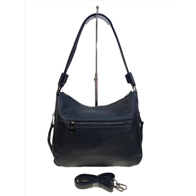 Женская сумка из натуральной кожи, цвет черный