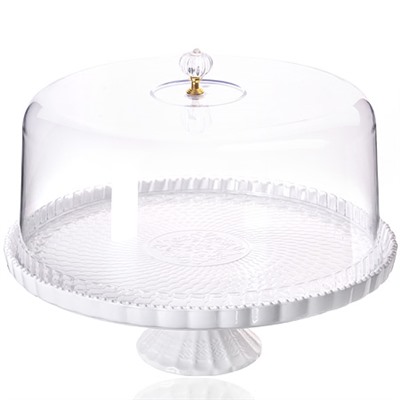 28487 Тортовница 32 см с крышкой на ножке  LR (х4)