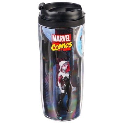 Термостакан детский со вставкой, 350 мл «Супер-мен», Человек-паук