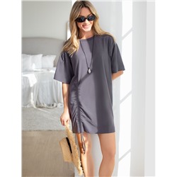 Ассиметричное платье-туника из премиального хлопка