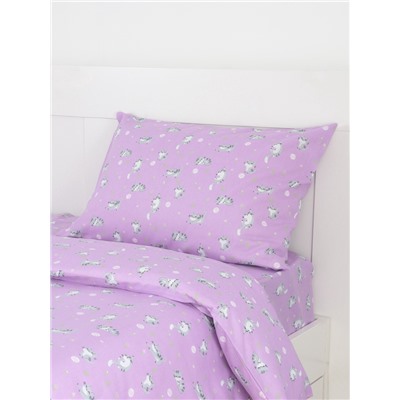 Постельное бельё 1.5-спальное «Этель» Cat, бязь