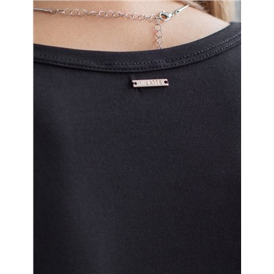 Топ из премиального хлопка с эластаном