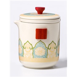 Набор для чайной церемонии ДЖЕКИЧАЙ «Юдзава», 7 предметов, на 4 персоны, чашка 50 мл, чайник 285 мл, керамика, белый