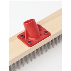 Щётка для пола с металлической щетиной, 50 см