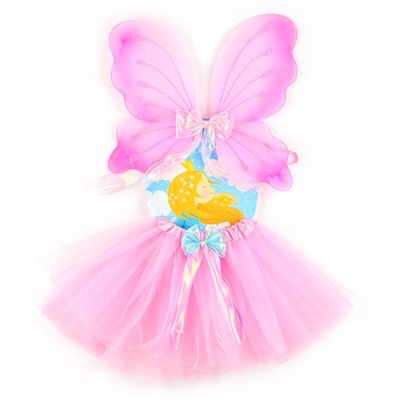 Карнавальный набор «Бабочка», юбка, крылья, розовый