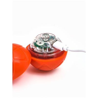 Интерактивная игрушка для собак «Гравитационный мяч», 5.5 см, оранжевая