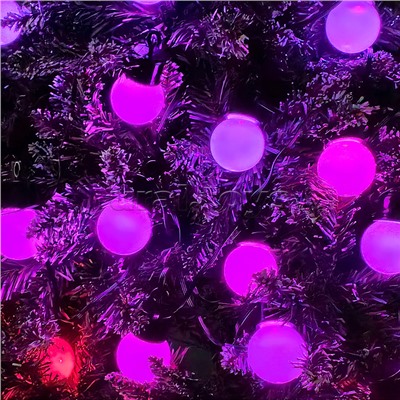 Электрогирлянда-Smart 6 м, 20 ламп, 10 режимов, USB, ИК пульт (цветная)в пакете