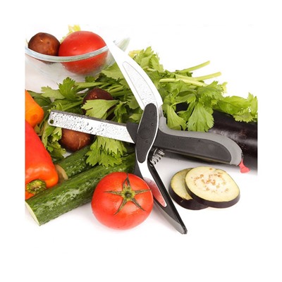 Нож-ножницы с разделочной доской 2 в 1 KNIFE CUTTING BOARD (уценка)