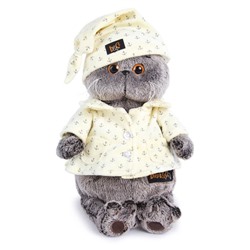 Мягкая игрушка «Кот Басик», в пижаме, 19 см