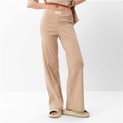 Костюм женский (футболка, брюки) MIST, размер 48-50, бежевый