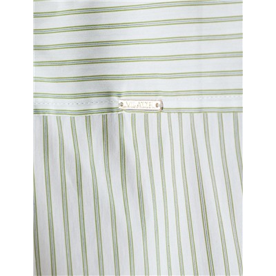 Блузка прилегающего силуэта из хлопка