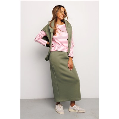 Юбка длинная макси с разрезом 388KHK