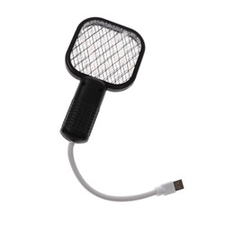 УЦЕНКА Портативная электрическая мухобойка Bl-S, LED подсветка, USB, чёрная