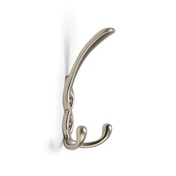Крючок мебельный CAPPIO PIGTAIL, трехрожковый, цвет матовый сатиновый никель