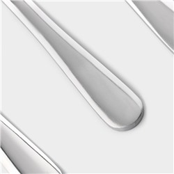 Набор ножей десертных Доляна, h=20.5 см, 3 шт., нержавеющая сталь, серебристый