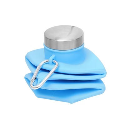 Бутылка для воды складная, 700 мл, 22×6.5 см, силиконовая