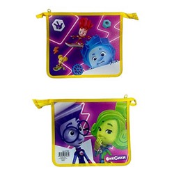 Папка для тетрадей А5 на молнии сверху пластиковая "Фиксики" 87066 Centrum