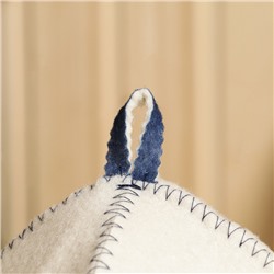 Шапка для бани и сауны с принтом «Колян», 70% полиэфир, 30% шерсть, «Добропаровъ»