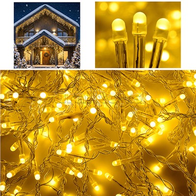 Электрогирлянда Бахрома, 9м, 288 ламп, теплый