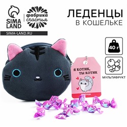 Леденцы «Кис-кис» в кошельке, со вкусом арбуза, 40 г