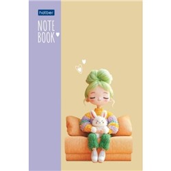 Блокнот А6  40л клетка на склейке "Уютные моменты" (093614) Хатбер