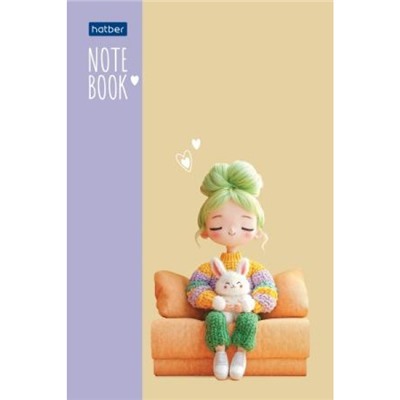 Блокнот А6  40л клетка на склейке "Уютные моменты" (093614) Хатбер