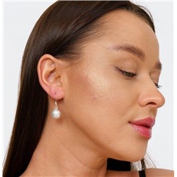 Серьги висячие с шариками, покрытие посеребрение, №013025, УЦЕНКА арт.08.0849