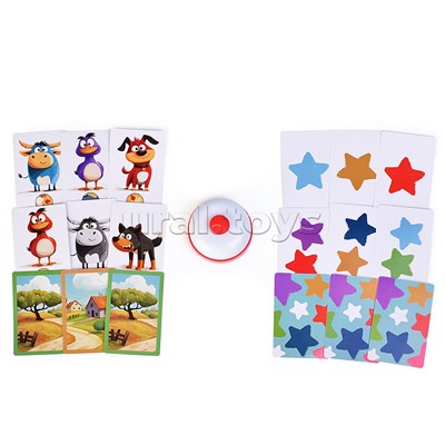 Игра настольная "Переполох на ферме" Baby toys games