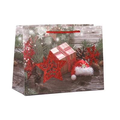 Пакет подарочный 18х24х8.5 / 362-61-S /уп 12/720/ микс Новый год