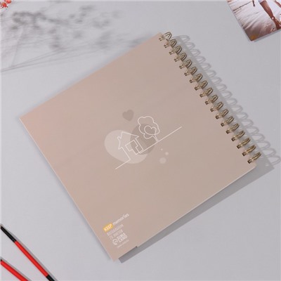 Фотоальбом на спирали 20 листов «Мы семья», объёмный элемент и 4 вкладки, 24×24 см