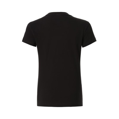 Футболка женская с круглым воротом, цвет чёрный, размер 50