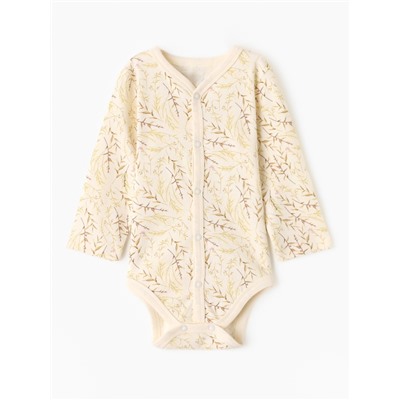 Боди детское с длинным рукавом MINAKU Nature, рост 62-68 см