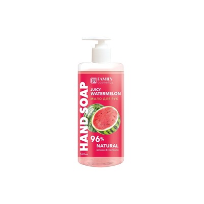 Family Cosmetics Мыло для рук 520мл Fresh flesh Сочный арбуз