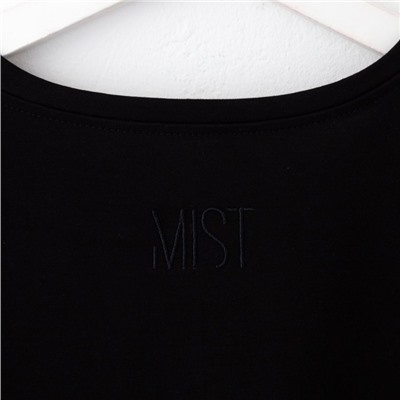 Футболка женская MIST basic, размер 40-42, чёрная