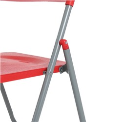 Стул складной 75×45×43 см, металл, пластик, красный