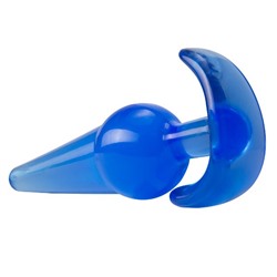 Синяя анальная пробка в форме якоря Large Anal Plug - 12,2 см.
