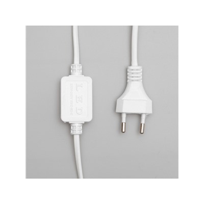 Светодиодная фигура «Олень с санями», олень: 48×48×22 см, сани: 45×23×23 см, дюралайт, 216 LED, 220 В, мерцание, свечение белое/синее