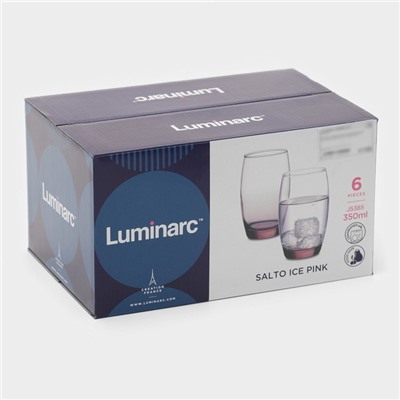 Стакан Luminarc SALTO, 350 мл, стекло, розовый
