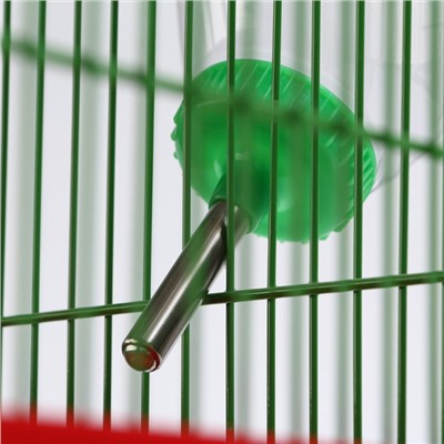 Поилка для грызунов, 500 мл, 20.5×5 см, зелёная