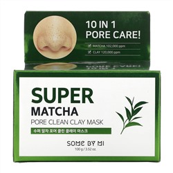 Some By Mi, Супер-Матча, очищающая бьюти-маска из глины, 100 г (3,52 унции)