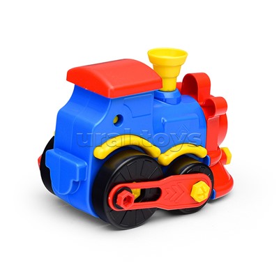 Паровозик «Томми» (26 дет., отвертка, шестигранник) 18 см