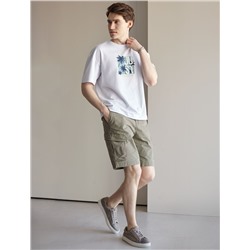 Свободная футболка  с авторским принтом