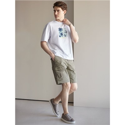 Свободная футболка  с авторским принтом