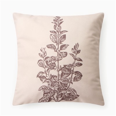 Чехол на подушку 3 шт. «Этель» Botanic, 40×40 см, велюр