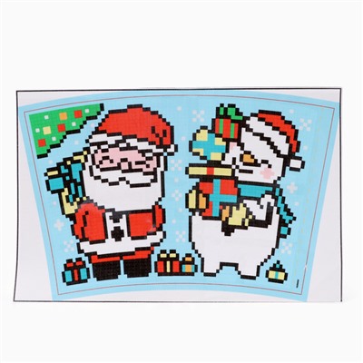 Термокружка детская с алмазной мозаикой «Дед Мороз», 450 мл, набор для творчества