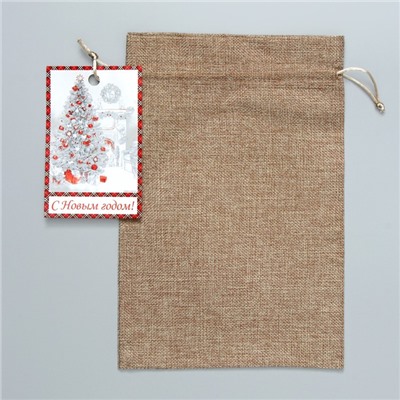 Мешочек подарочный новогодний «Зима», 20×30 см ± 1.5 см