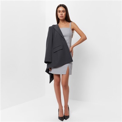 Платье мини женское MIST: Classic Collection, размер 42, светло-серое