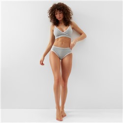 Комплект нижнего белья женский (топ, трусы) Collorista, серый, размер 44-46